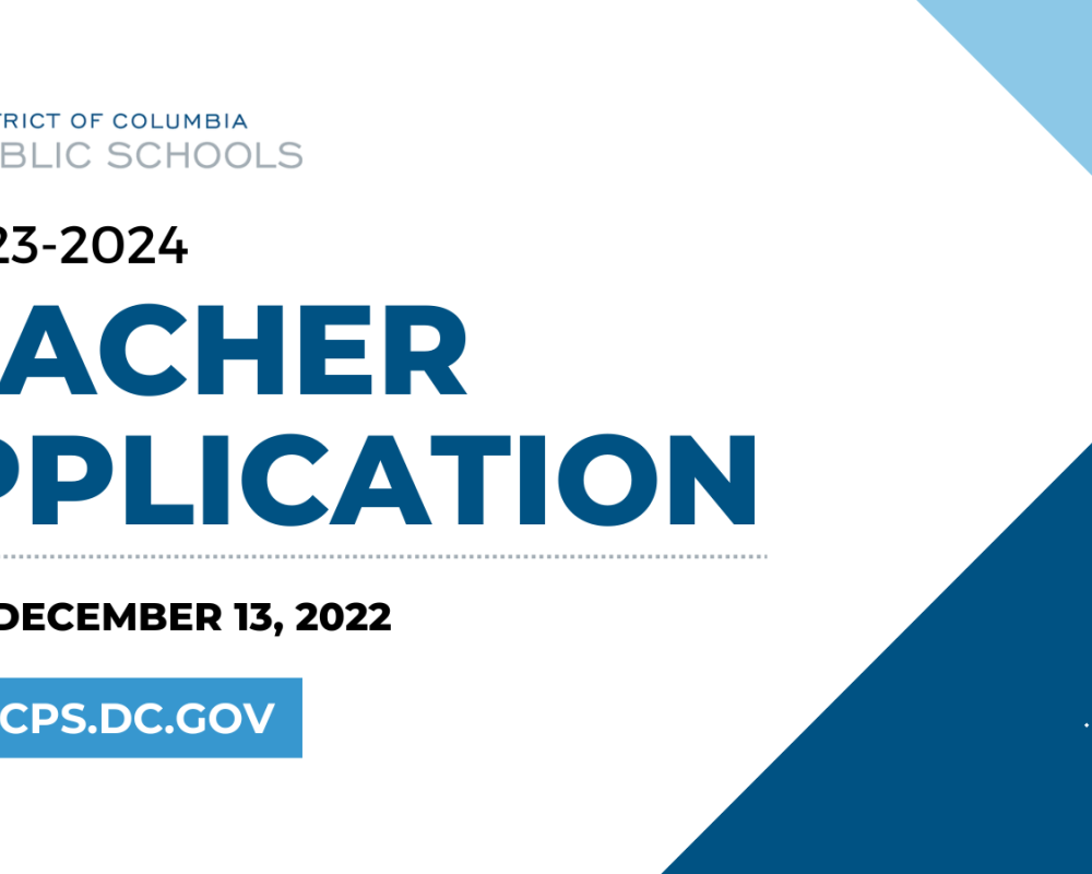 SY 2023 2024 Teacher Application District of Columbia Public Schools